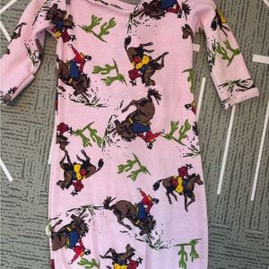 Kids Western-Themed Pink Matching Set